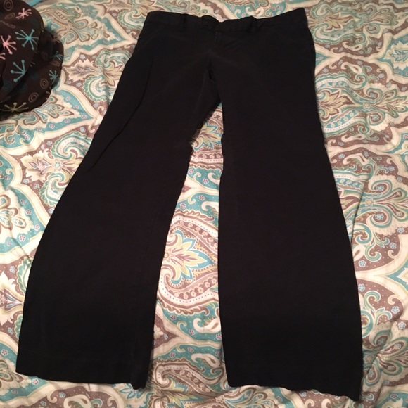 Black Pinstripe Dress Pants