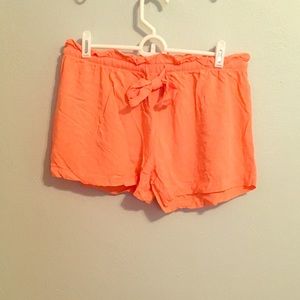 Cute Coral Shorts Charlotte Russe