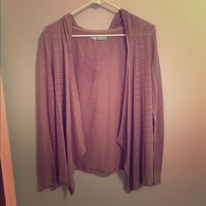 Hooded Beige Cardigan