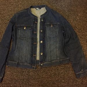 Ruffled Jean Jacket