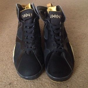 Jordan's Size 12 Black and Gold