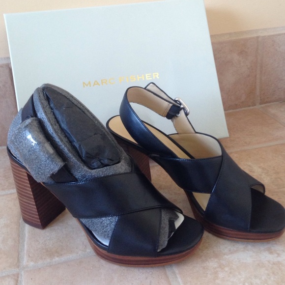 Marc Fisher black heels NWT