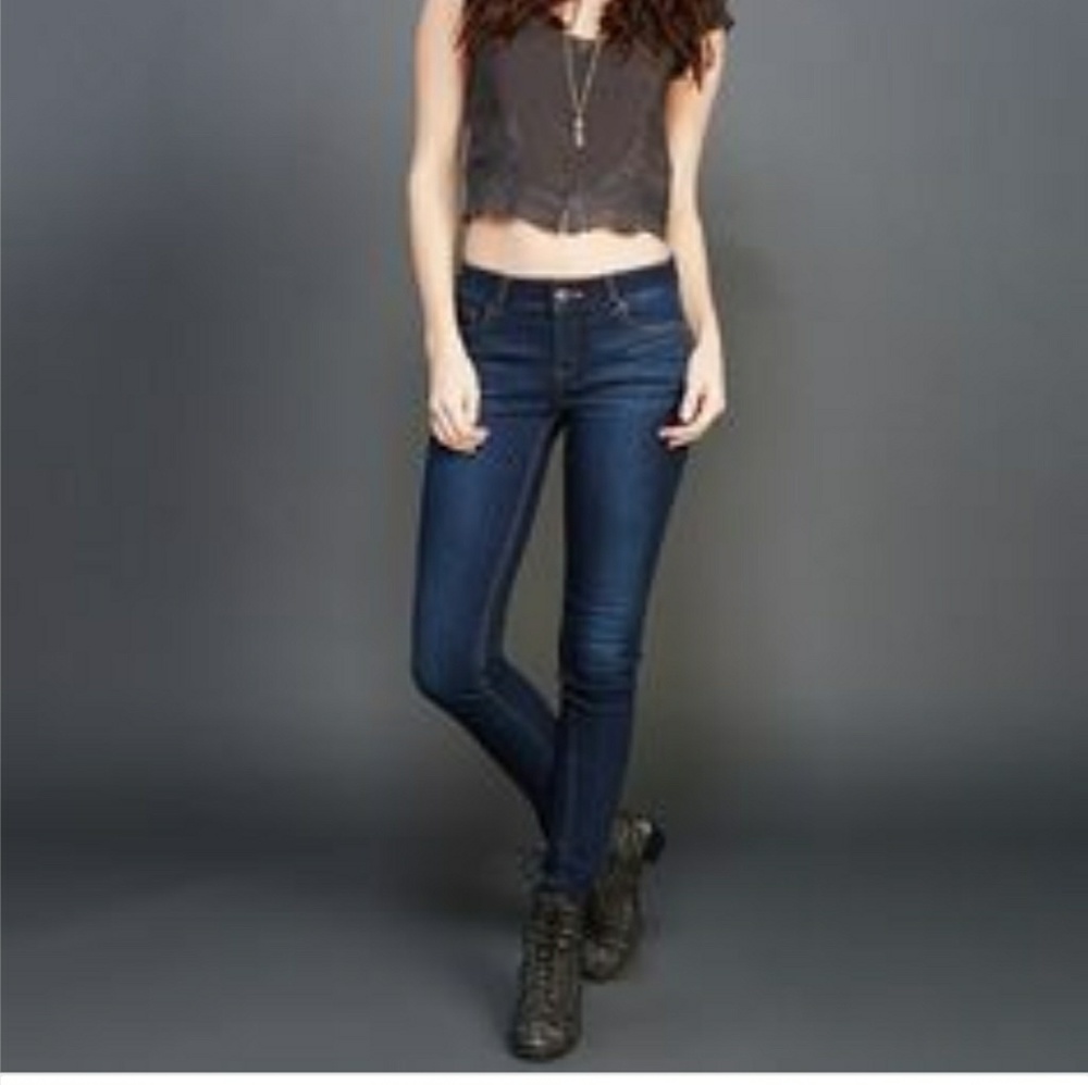 Blue asphalt by wetseal dark denim jeggings