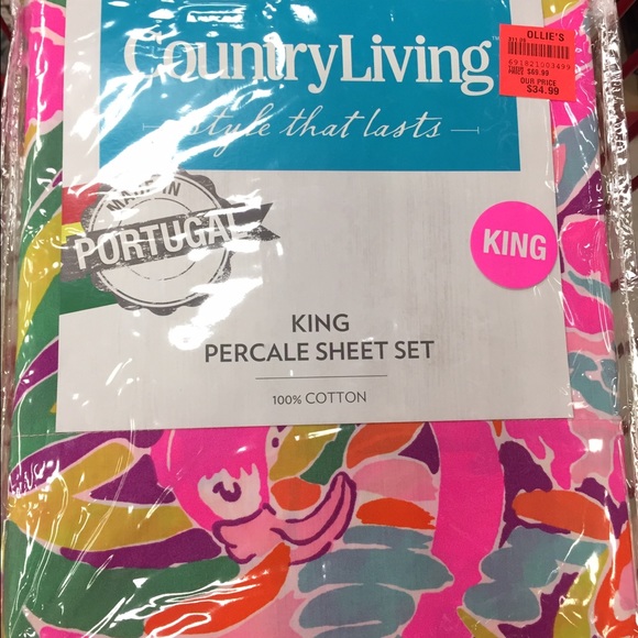 Lilly Pulitzer king sized sheets. NWT- Lulu