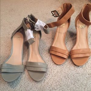 Open toe low wedge