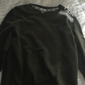 Olive green Victoria secret crew neck sweatshirt💚