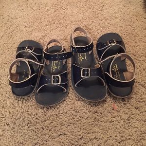 Surfer Navy Blue Leather Sandals