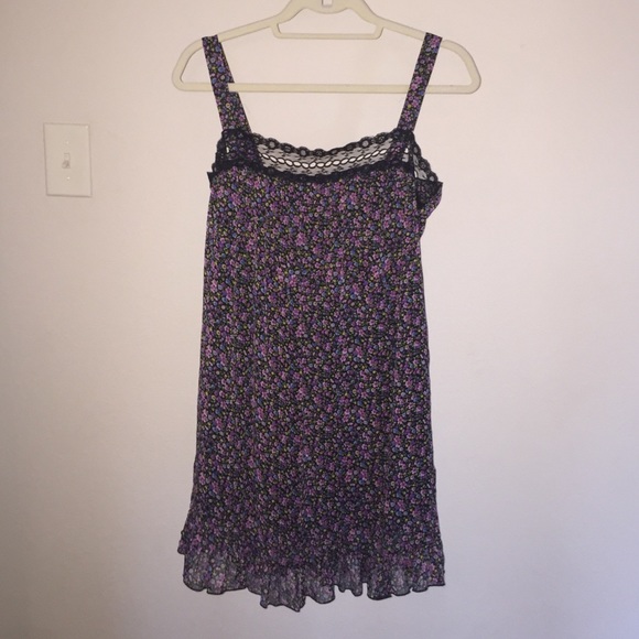 Black lace & Floral dress