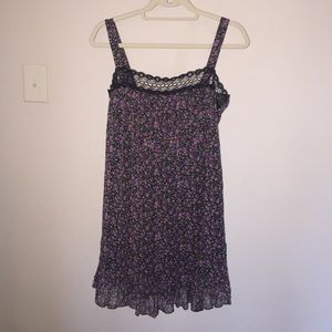 Black lace & Floral dress