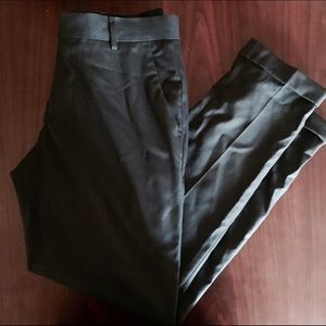 Navy Blue Cropped Smart Pants