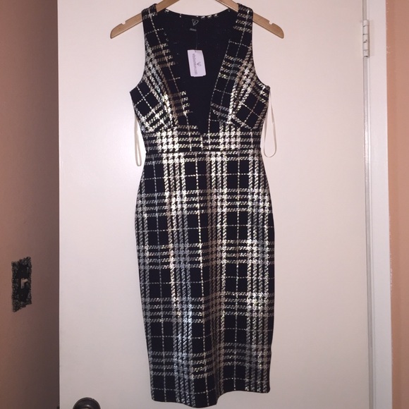 Gold and black dress