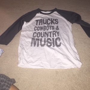 3/4 sleeve baseball t shirt