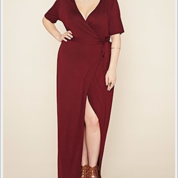Maxi wrap dress