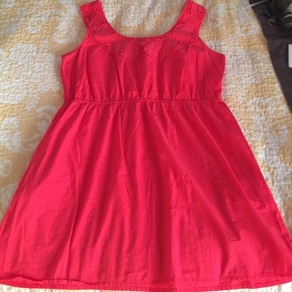 Sleeveless Coral Dress