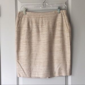 Trina Turk cream skirt