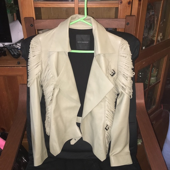 Nour Hammour leather jacket