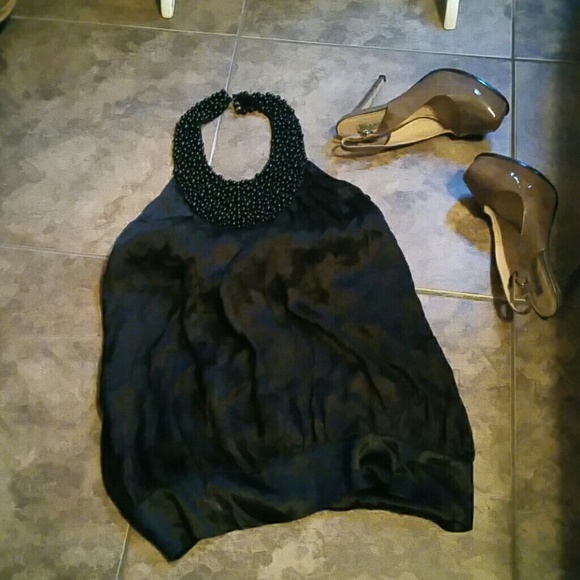 Beautiful  bebe beaded halter