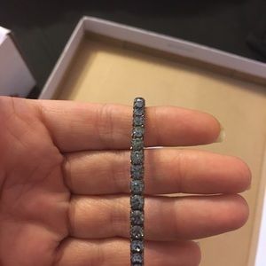 Blue Swarovski diamonds bracelet