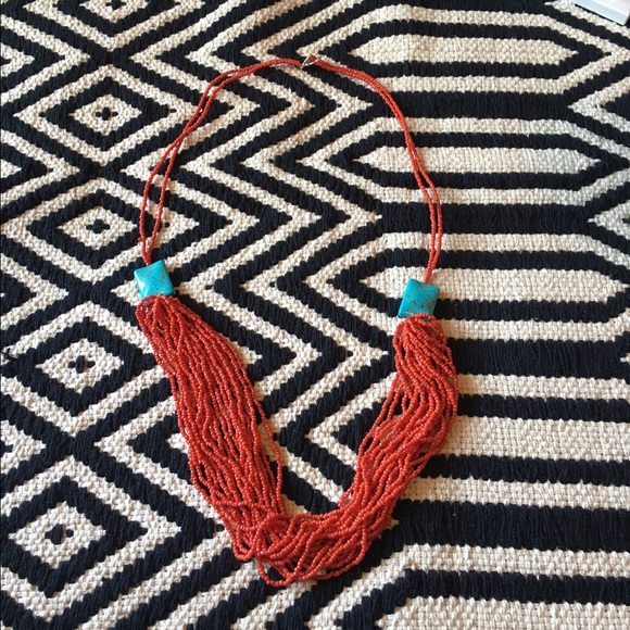 Coral turquoise necklace - Picture 3 of 4