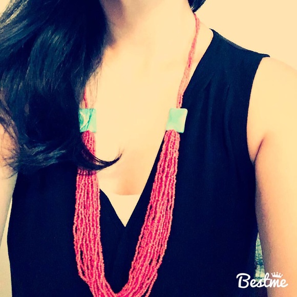 Coral turquoise necklace - Picture 4 of 4