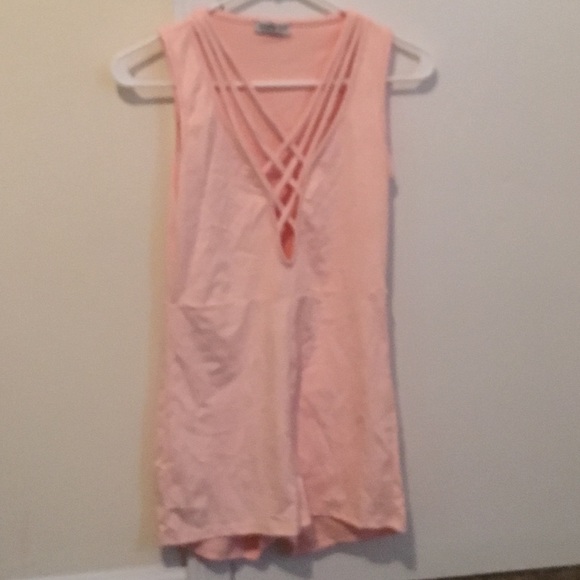 Fashion Nova Other - Kiss and tell romper- blush
