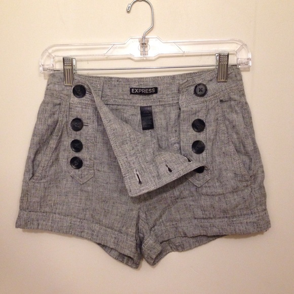 Gray sailor shorts by Express