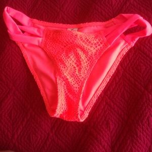 Brand new neon orange hollister bottoms size s