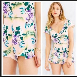 For Love and Lemons Dresses - For Love & Lemons Bright Floral Romper For Love and Lemons Dresses - For Love & Lemons Bright Floral Romper