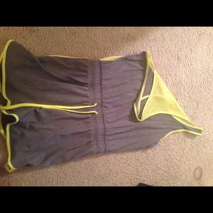 Gray & Yellow Romper