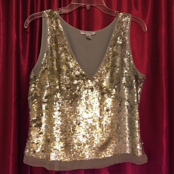 Calvin Klein Tops - 🎉HOST PICK🎉 NWOT Calvin Klein sequin Top