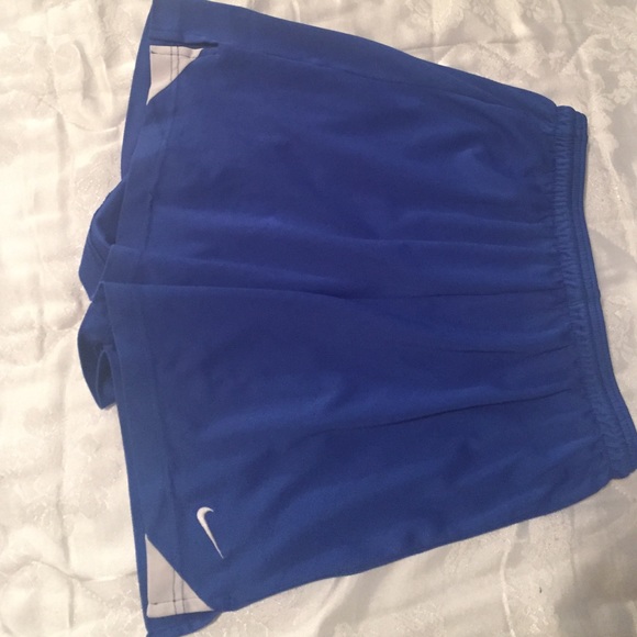 Blue nike shorts