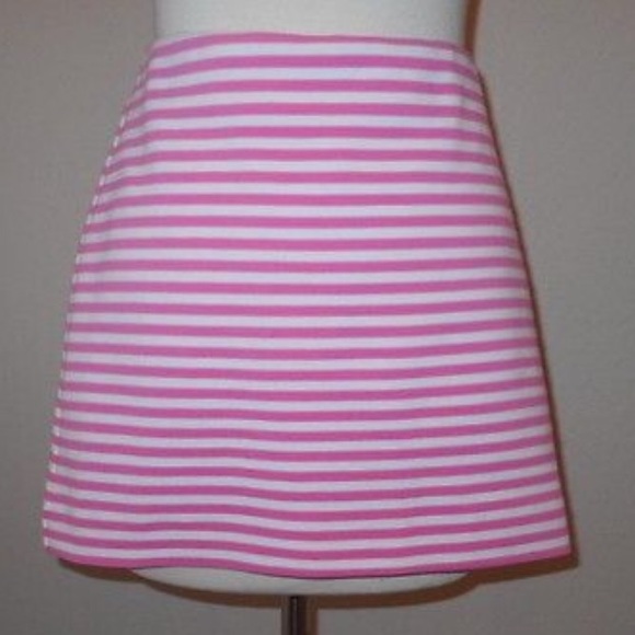 Lilly Pullitzer Hotty Pink ottoman stripe skirt