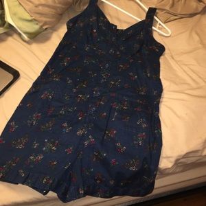 Flowered romper