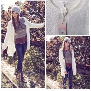 Sun and shadow cardigan