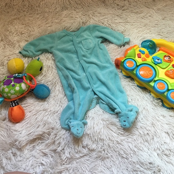 Baby blue baby pj