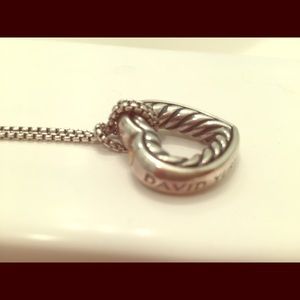 David Yurman silver heart necklace