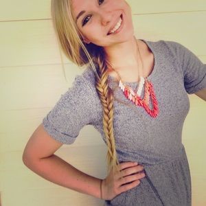 ❌SOLD❌🍂FALL PREVIEW🍁Gray Tee Shirt Dress