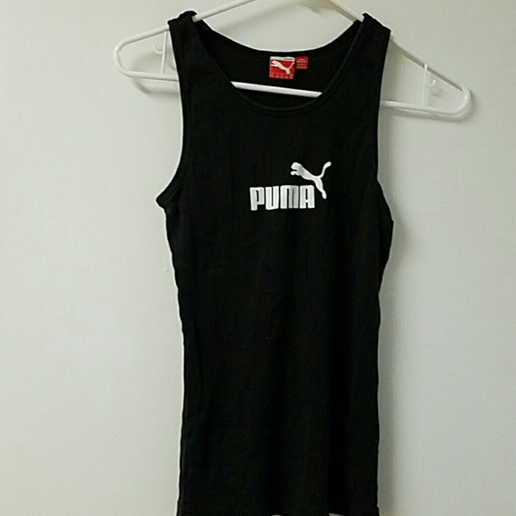 KIDS black puma tank top