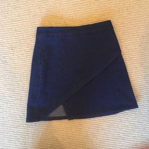 Brandy Melville asymmetrical jean skirt