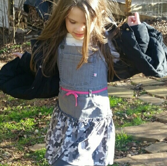 Girls 🎀American Girl store overall dress 5-6 - Picture 1 of 5