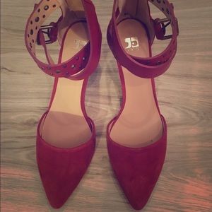Joe's Jean's Red Suede Heels