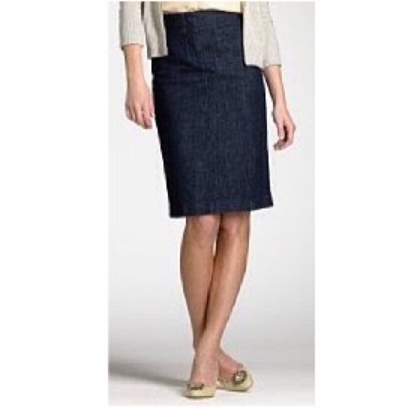 J Crew stretch denim skirt