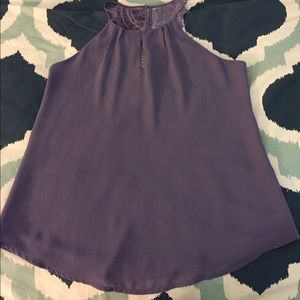 Lavender sleeveless blouse