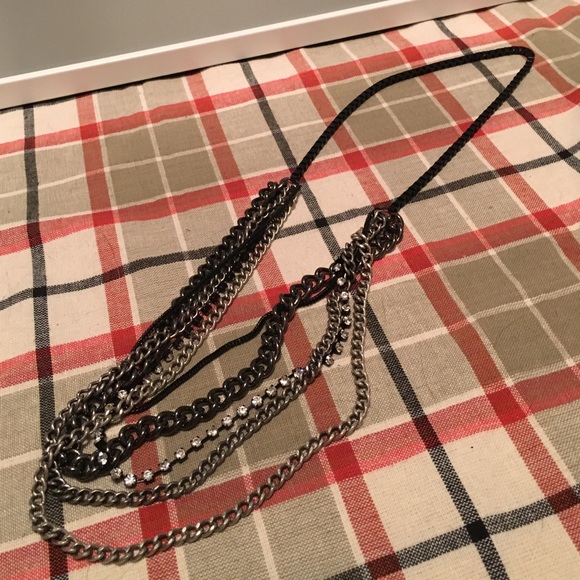 J. Crew Jewelry - J crew necklace various chains and sparkles