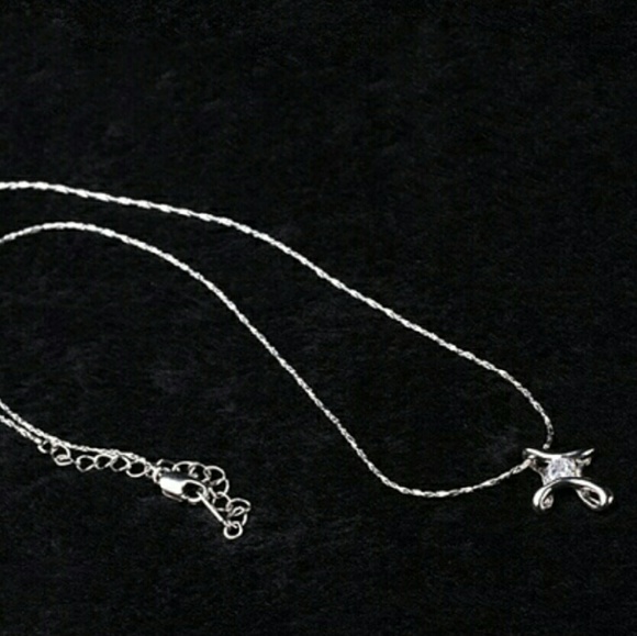 Silver cross necklace
