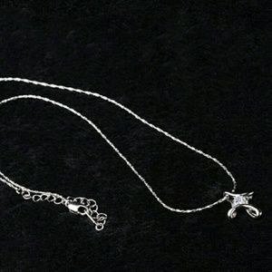 Silver cross necklace
