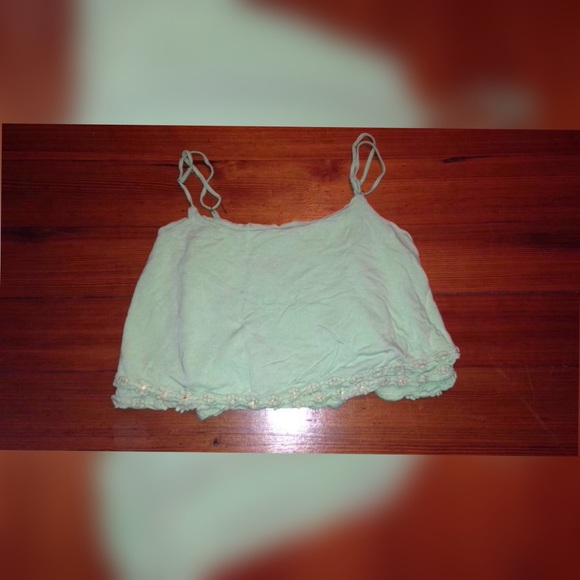 Green Tank Crop Top. - Picture 1 of 1