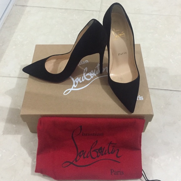 Christian Louboutin So Kate in Black Suede!