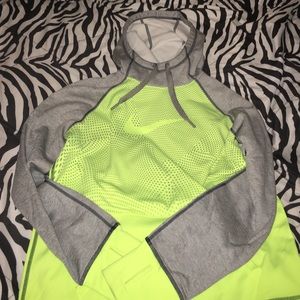 Neon yellow Nike hoodie