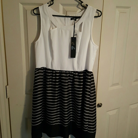 Modcloth C.Luce stripe dress